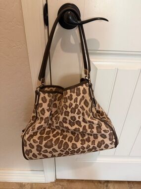 Coach ocelot shoulder bag 27908